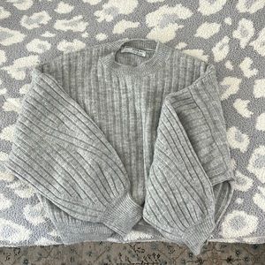 Gray crew-neck sweater from Nordstrom (medium)